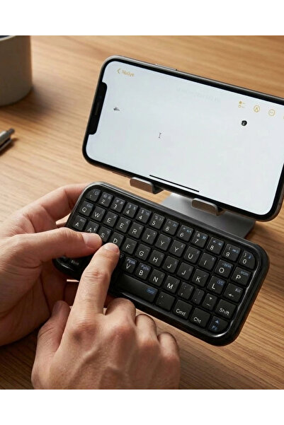 AyrStore Buğz Cep Boyutu Kablosuz Bluetooth Klavye Telefon Ve Tablet Uyumlu