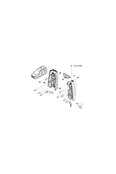 Renault Lampa Stop Stg. Dokker 265551619R