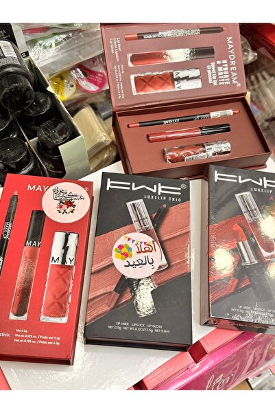 MAYDRREAM Lip gloss + lip liner + lipstick