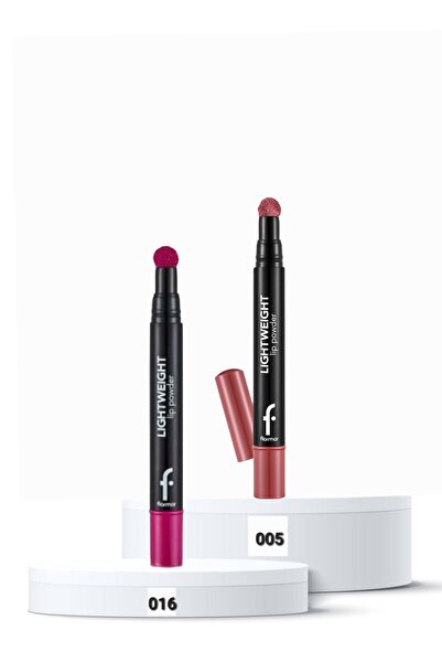 Flormar Liplight powder 005 & 016-Piece Lip Set 2