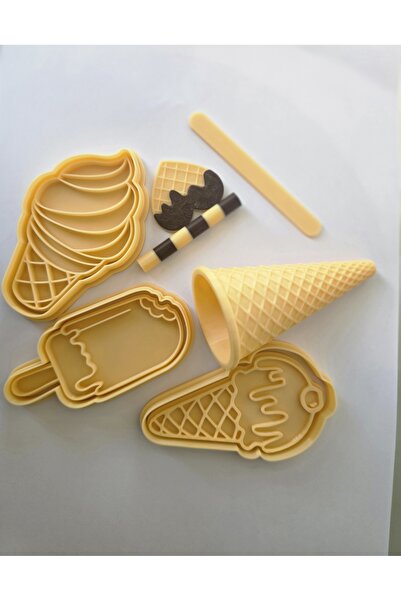 Plywoody Toys and More Dondurma Temalı Oyun Hamuru Şekillendirme Seti