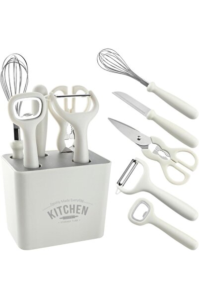 Arabest Multi Functional Kitchen Small Tool Set, 6-piece Set with Storage Sta...