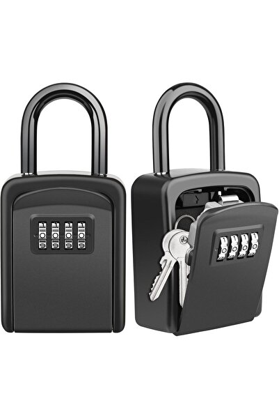 Arabest صندوق قفل [سعة 5 مفاتيح] - خزنة مفاتيح محمولة مقاومة للماء برقم سري م...