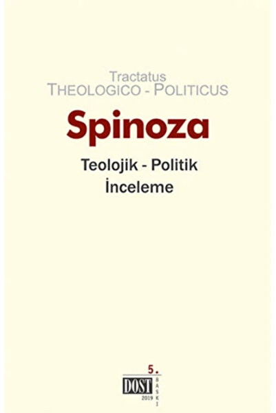 Dost Kitabevi Yayınları Teolojik Politik İnceleme