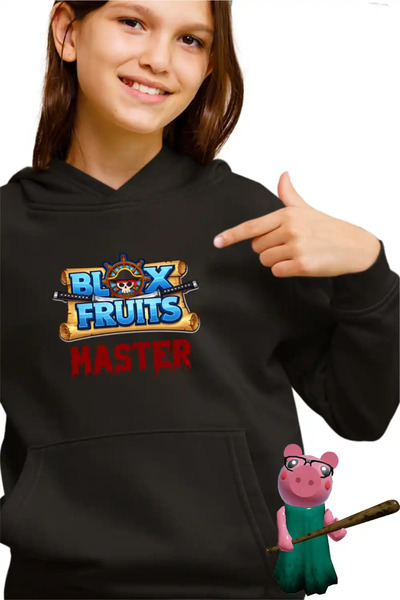 OEM Παιδικό Φούτερ Blox Fruits Master Fruit για Κορίτσια με Κουκούλα Roblox F...