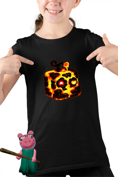 OEM Tricou Copii Fete Blox Fruits Magma Fruit Roblox Fructe