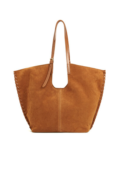 George Hogg Taba Saraç Detaylı Kadın Süet Çanta