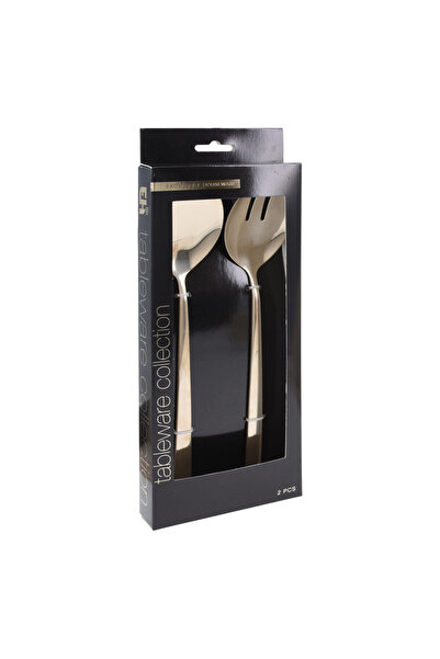 BOYNER EVDE Altın Servis Gereçleri SALATA SERVİS SETİ 2Lİ