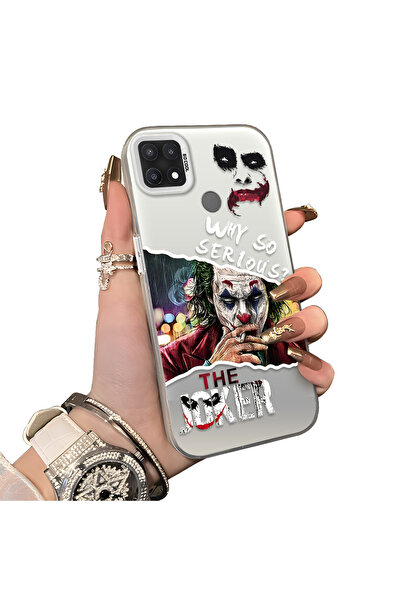 ucuc Oppo A15/A15S Compatible Hard Acrylic Back Silicone Edge Lens Protection...