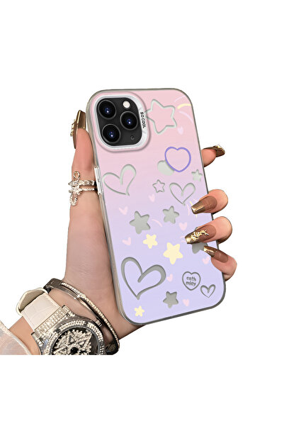 ucuc iPhone 11 Pro Compatible Hard Acrylic Back Silicone Edge Lens Protection...