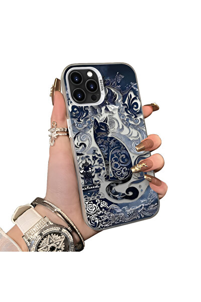 ucuc iPhone 12 Pro Max Compatible Hard Acrylic Back Silicone Edge Lens Protec...