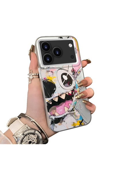 ucuc iPhone 17 Pro Compatible Hard Acrylic Back Silicone Edge Lens Protection...