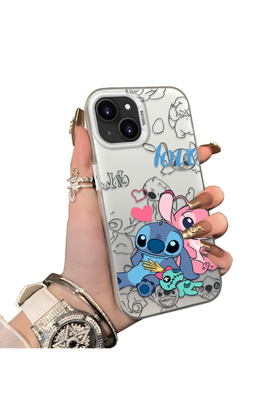 ucuc iPhone 13 Mini Compatible Hard Acrylic Back Silicone Edge Lens Protectio...