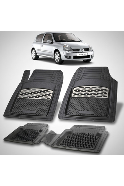 TEAMCAR Covorase Renault Clio II 3 Hatchback Compatibile 2003-2006 | Silver