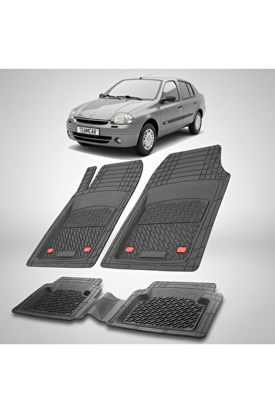 TEAMCAR Renault Clio Symbol 1 Sedan Συμβατά Πατάκια Δαπέδου 2000-2002 |   Μαύρο