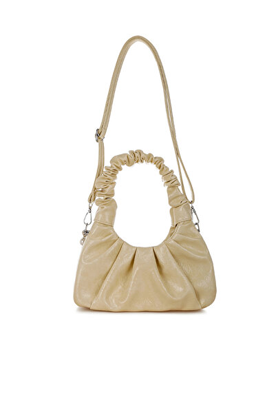 london Rag Women's Ruched Handle Crossbody Bag in Yellow