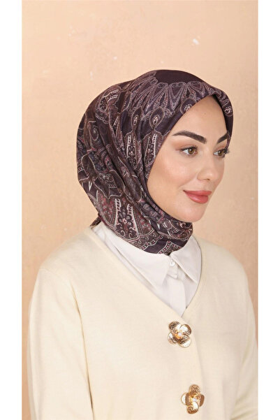 locella Lo'cella Pamuklu Soft Eşarp 4548-2 Mürdüm