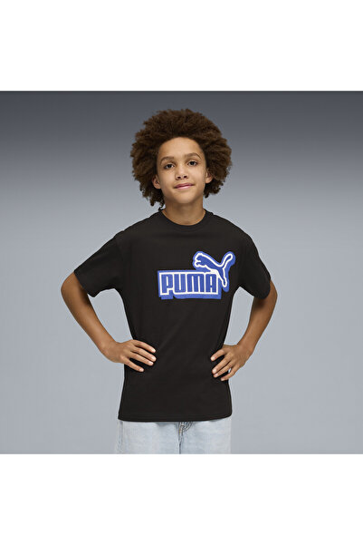 Puma Tricou grafic relaxat Essentials Logo Lab pentru tineri