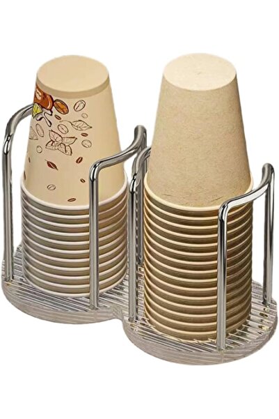 Arabest حامل أكواب أنيق من أكريليك، منظم تخزين أكواب للاستخدام مرة واحدة، رف ...