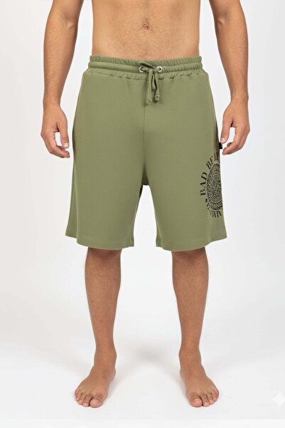 Bad Bear شورت رجالي أخضر شاحب من مونس