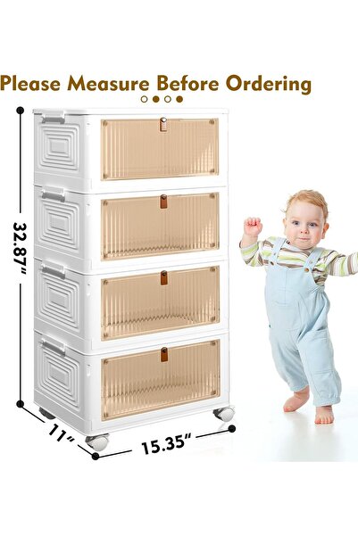 Verci صناديق تخزين بلاستيكية قابلة للتكديس مع أغطية، حاويات قابلة للطي، للمنز...