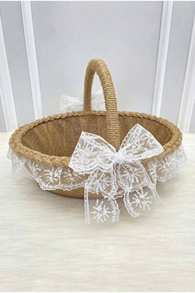 ZEYMERADE Promise Engagement Wedding Henna Bridal Basket, Wedding Bride Bache...