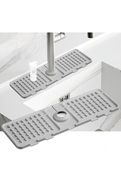 Arabest Silicone Faucet Mat,Splash Drain Mat,for Protecting Countertops from ...