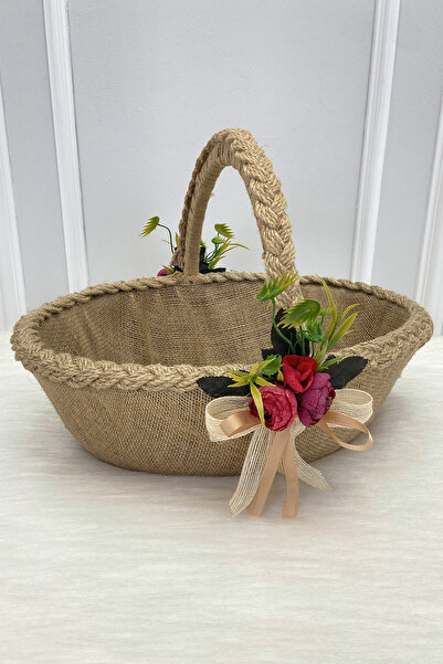 ZEYMERADE Promise Engagement Wedding Henna Bridal Basket, Wedding Bride Bache...