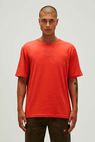 Bad Bear Routıne Red Basic Men's T-Shirt