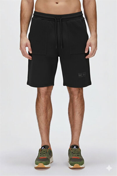 Bad Bear شورت رجالي أسود مقلوب
