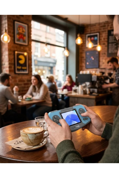 Onba Taşınabilir Game Console Dahili Oyunlu TV Bağlantılı Şarjlı Retro Oyun Konsol - ABTNIO8319-1