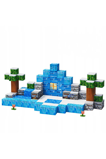 OEM Set de construcție magnetic din lemn, 144 de blocuri, jucărie educațional...