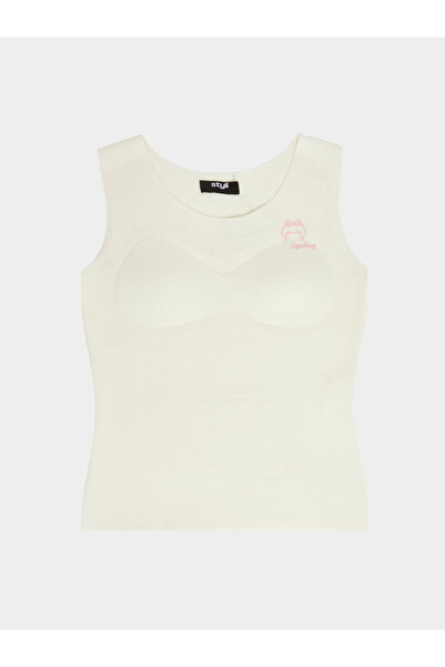 Styli Teen Girls Knit Vest with Pads