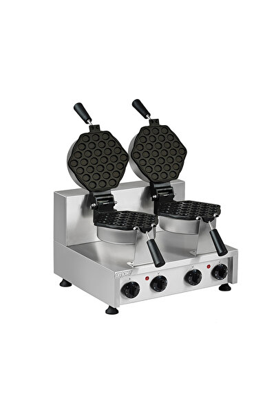 OMAKE Omk.WFL12.E22.0301.Z5F Çiftli Waffle Makinesi, Elektrikli, Dönerli, Zam...
