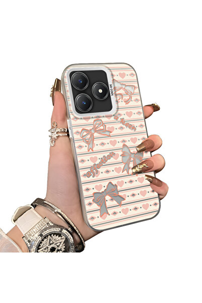 ucuc Realme Note 60 Compatible Hard Acrylic Back Silicone Edge Lens Protectio...