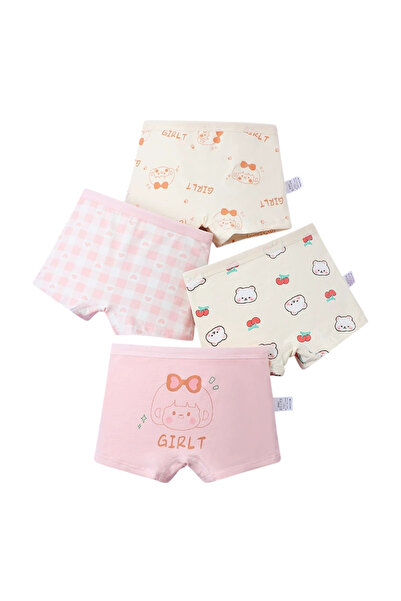 Bidani Pure Cotton Soft Comfort Panties – 4 PC Girl - 2Y to 9Y
