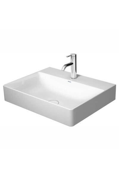 Duravit - DuraSquare Tezgah Üstü Lavabo Batarya Banklı 60 cm Beyaz OUTLET - 2...