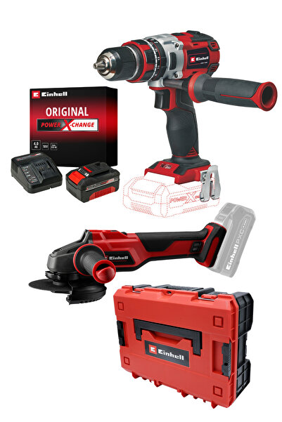 Einhell Professional TP-CD 18 Li-i BL Akülü Drbl.Vidalama + AXXIO 18/115 Akül...