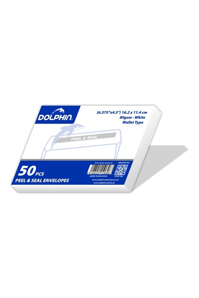Dolphin A5 Self-Sealing Mailing Envelopes, 254 x 176 mm, 50 pcs, 100 GSM for ...
