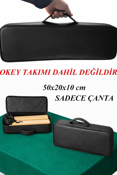 Stok CITY OKEY TAKIMI ÇANTASI PORTATİF SUNİ DERİ ÇANTA 50*20*10 CM