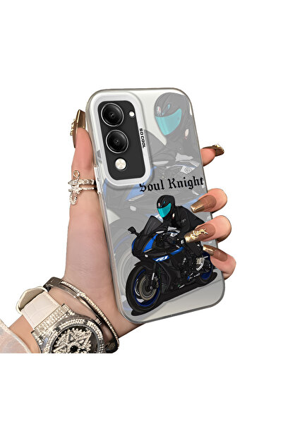 ucuc حافظة حماية للعدسات من السيليكون الصلب أكريليك متوافقة مع هاتف Vivo Y04