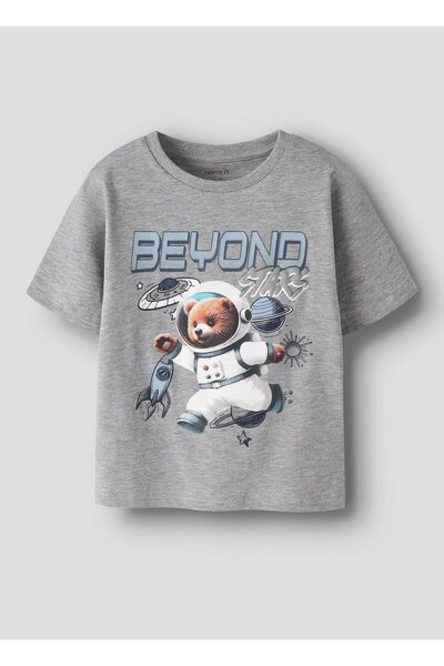 name ıt تي شيرت رمادي