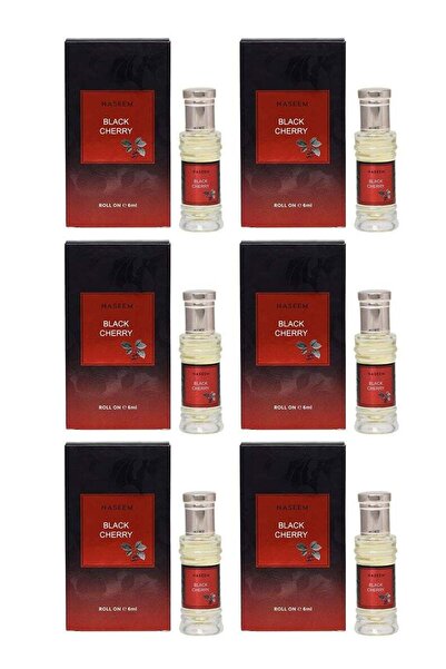 Naseem زيت عطري برائحة الكرز الأسود للرجال والنساء - 6 مل (عبوة من 6 قطع)