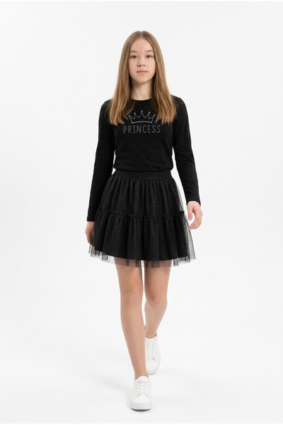 Kids Fusta Tull cu sclipici