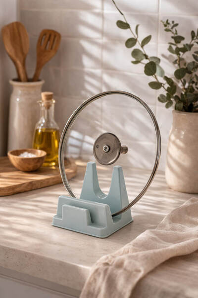 Anadolu Saray Pot Lid and Cutting Board Holder Kitchen Stand Multi-Purpose Co...