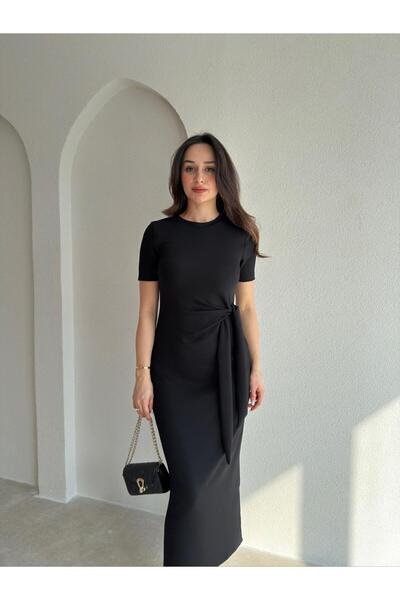 Mooi Butik Lebron Midi Dress 9051 - Black