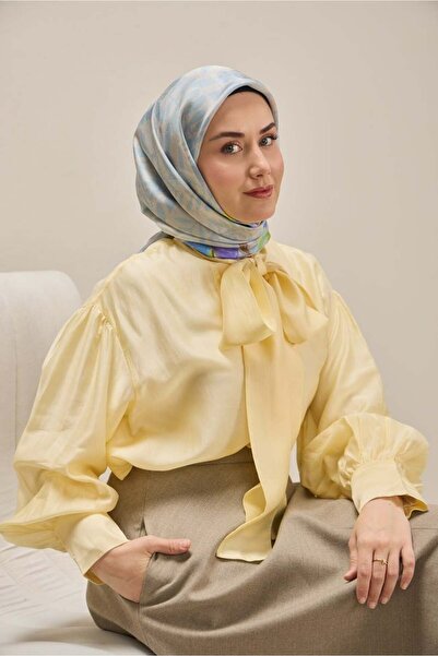 Silk Home Μεταξωτό Φουλάρι Tivil IST 11511- 04 Μωβ Σχέδιο Λουλουδιών