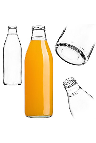 KADAX Sticlă de suc, 1L, cu capac alb, 1 bucată