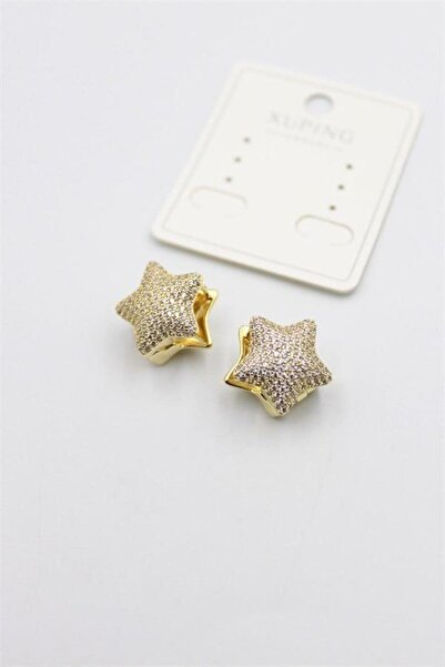 MENESSA Jewelled Star Earrings - Gold