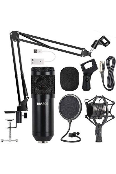 Arabest Professional Broadcasting Studio Recording Condenser Microphone Kit w...